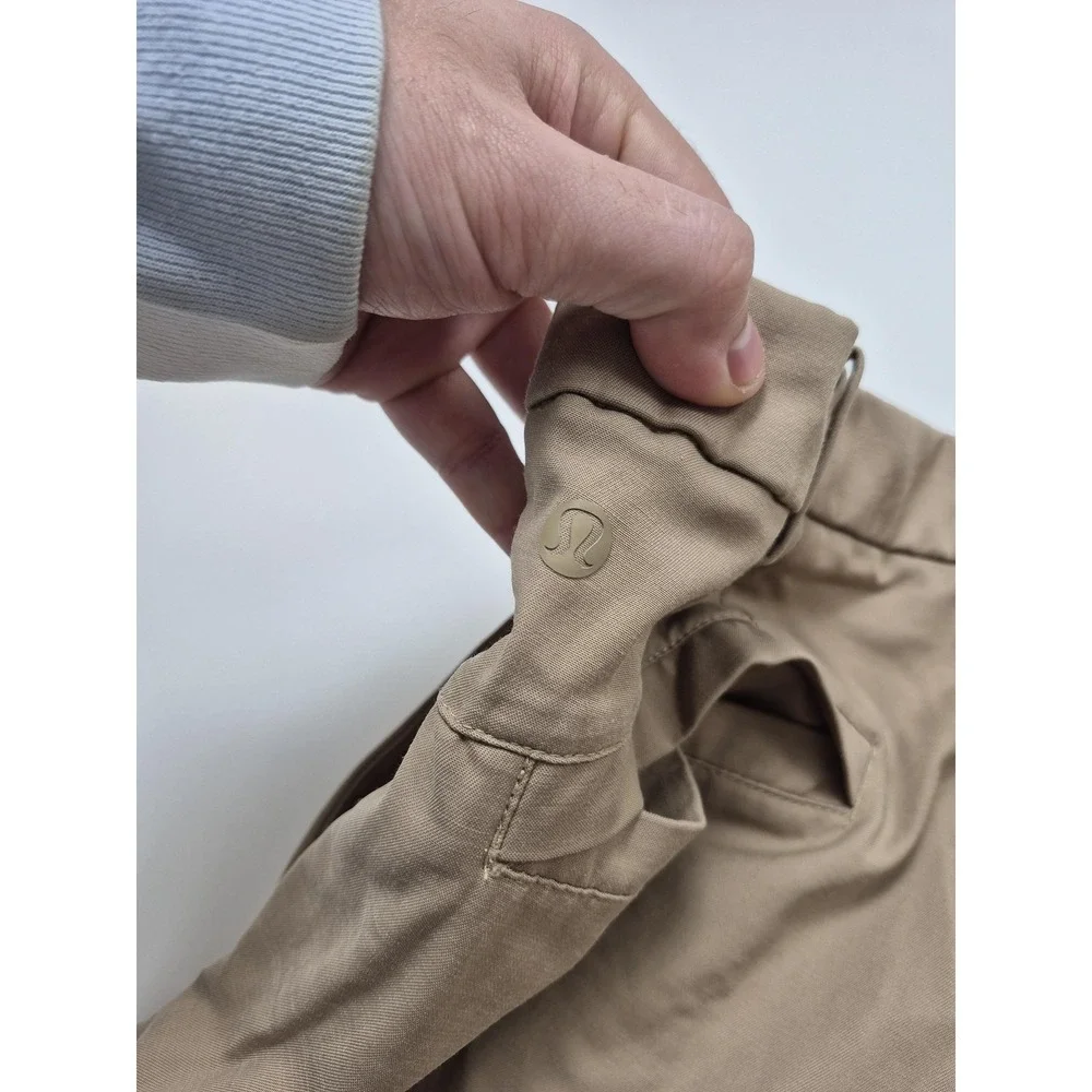 Lululemon Pants Men's 34x34 Beige Khaki Zip Pocket Casual Chino Straight Leg
